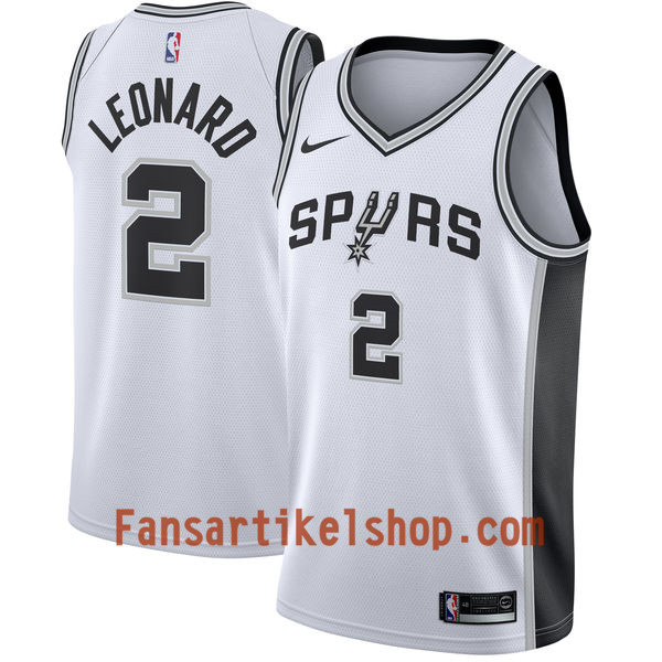 NBA San Antonio Spurs Trikot Kawhi Leonard 2 Nike 2017-18 Weiß Swingman - Herren